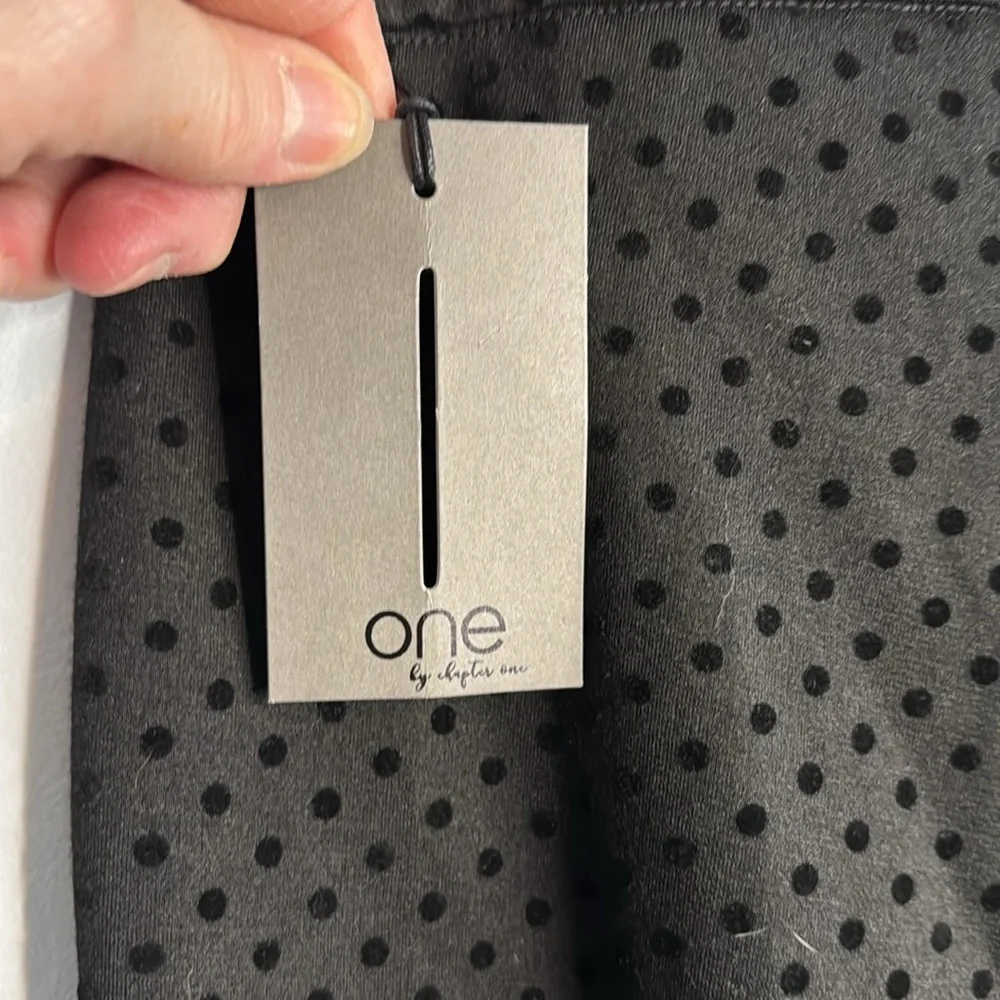 One Pants, Black Polka Dot Pull On in Size 1X NWT‎